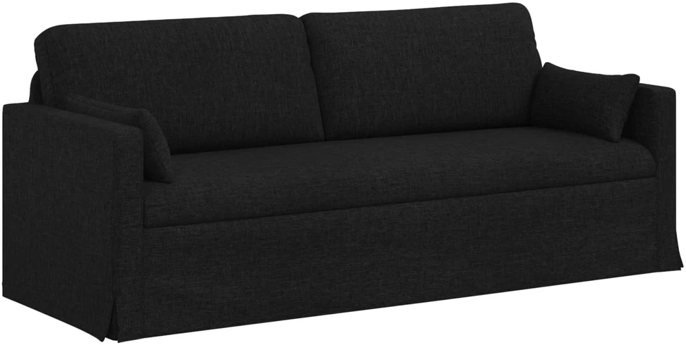 Sofa 2 pcs Juoda Metalas