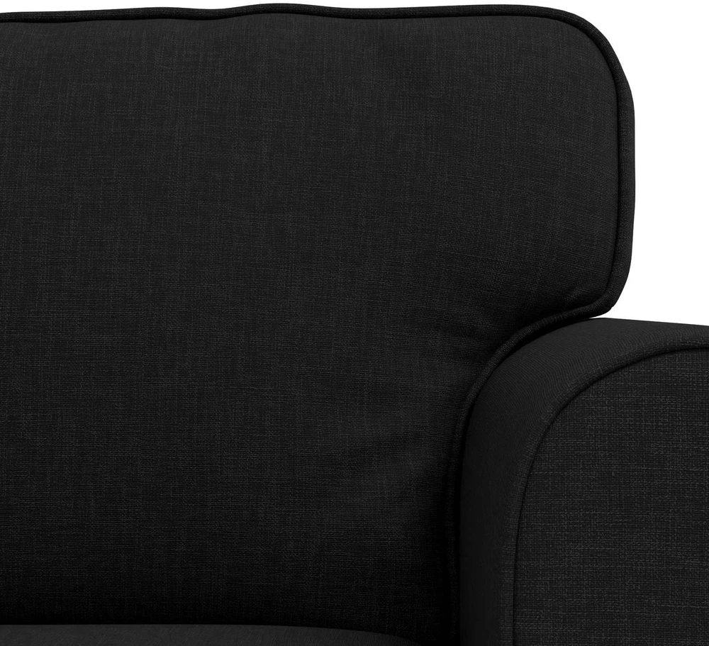 Sofa 2 pcs Juoda Metalas