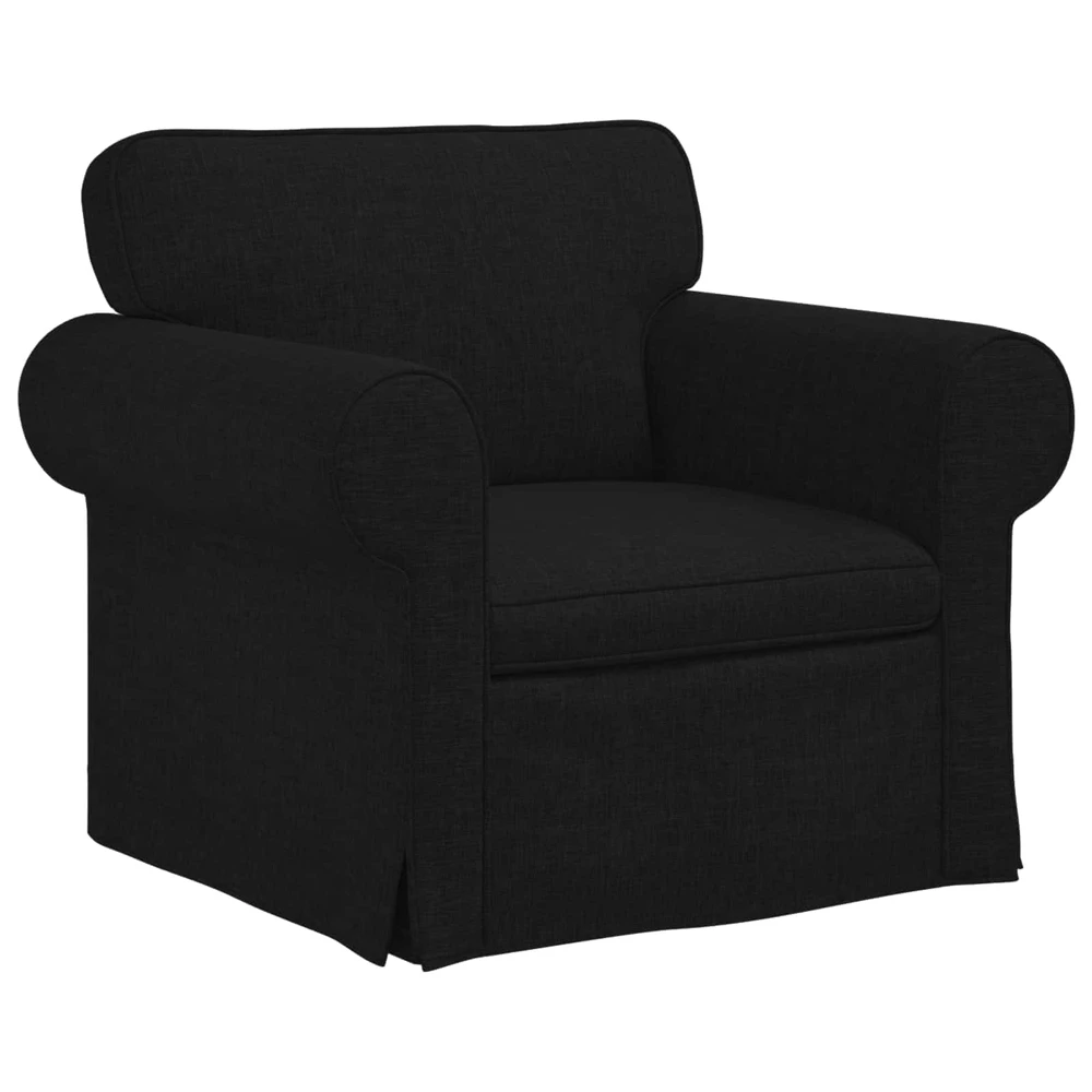 Sofa 2 pcs Juoda Metalas