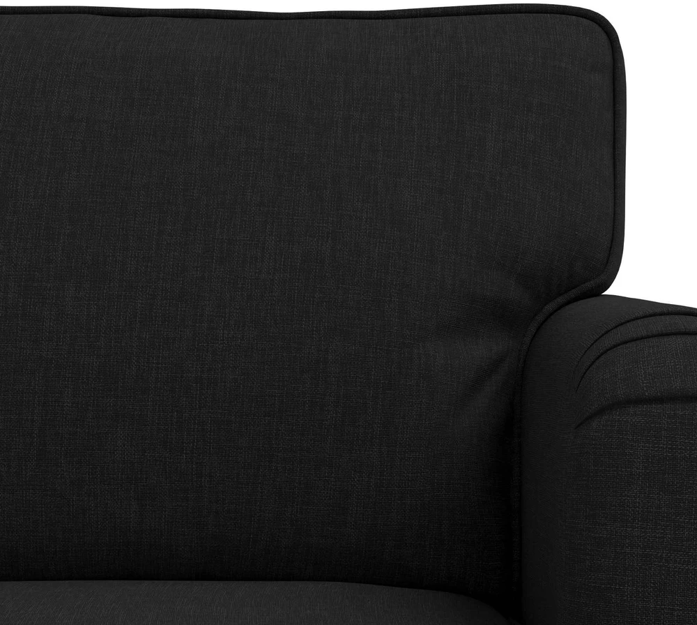 Sofa 2 pcs Juoda Metalas