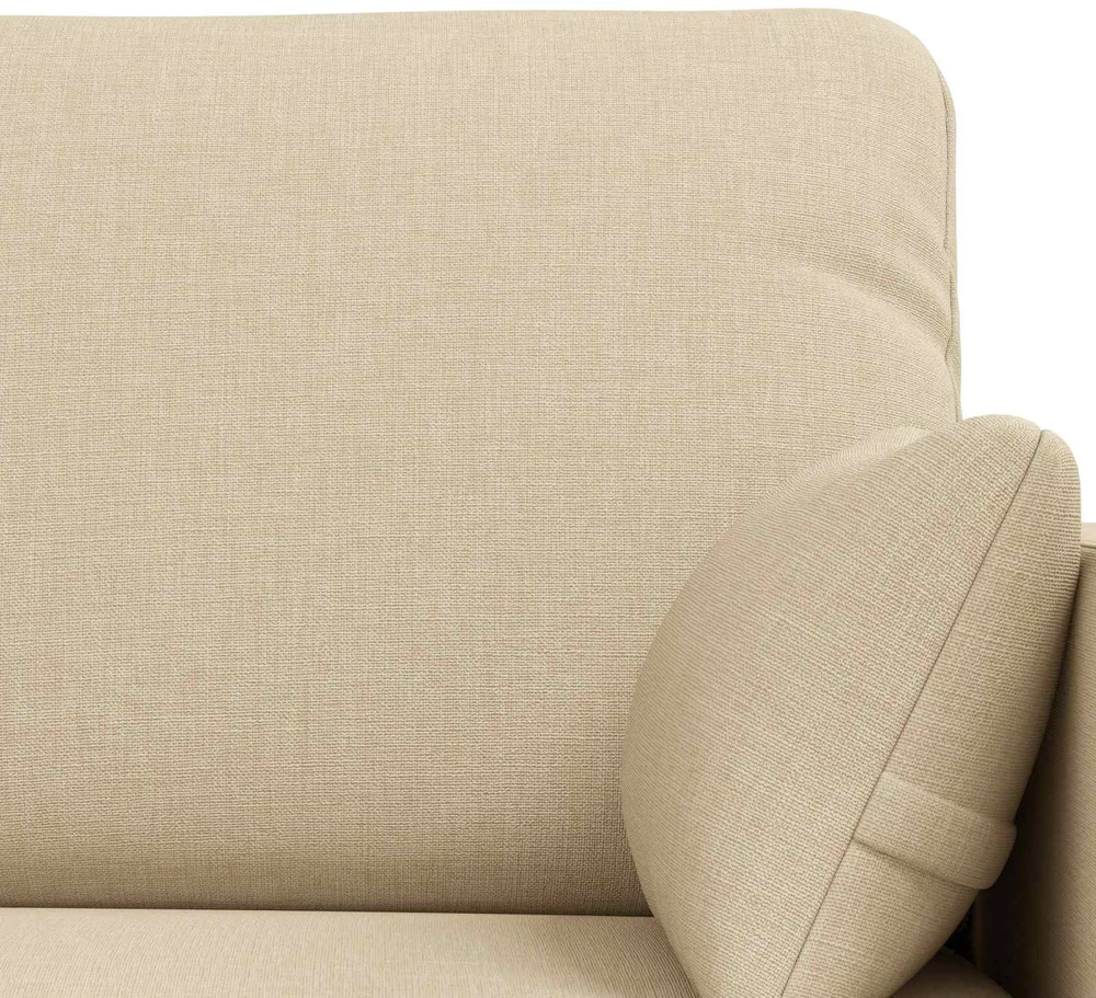 Sofa 2 pcs Kreminė Metalas
