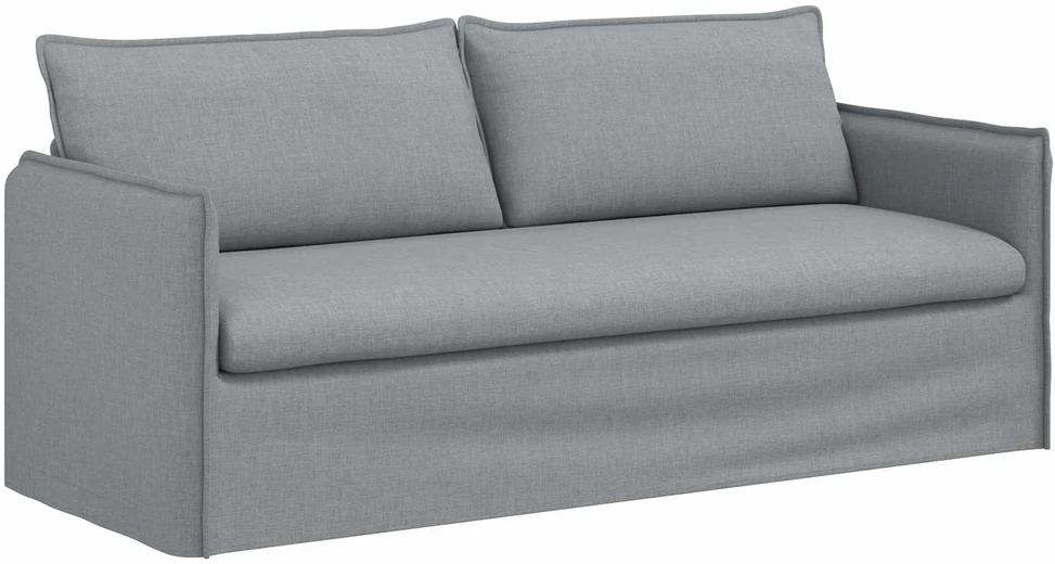 Sofa Sofos komplektas 2 vnt. Šviesiai pilka Audinys