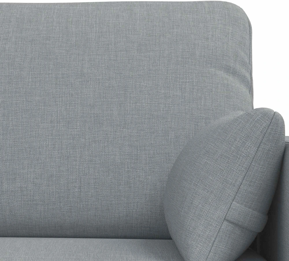 Sofa 2 pcs Šviesiai pilka Metalas