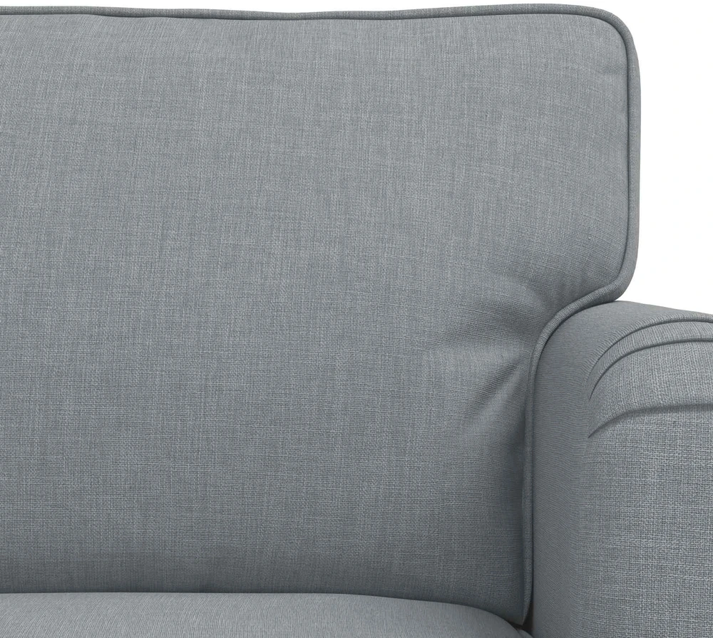 Sofa 2 pcs Šviesiai pilka Metalas