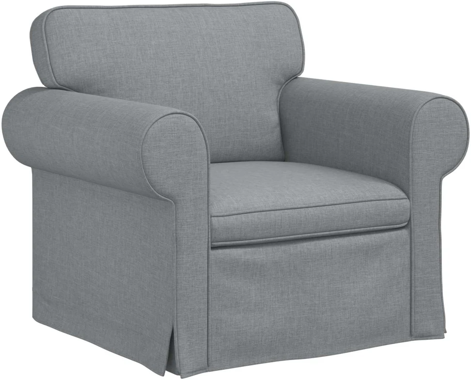 Sofa 2 pcs Šviesiai pilka Metalas