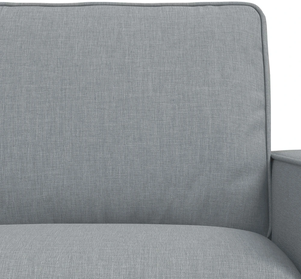 Sofa 2 pcs Šviesiai pilka Metalas