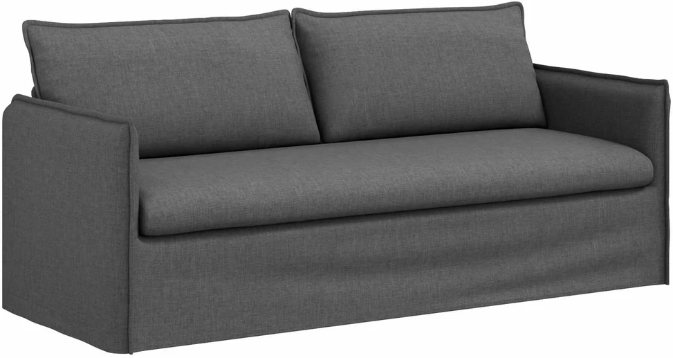 Sofa Sofos komplektas 2 vnt. Tamsiai pilka Audinys