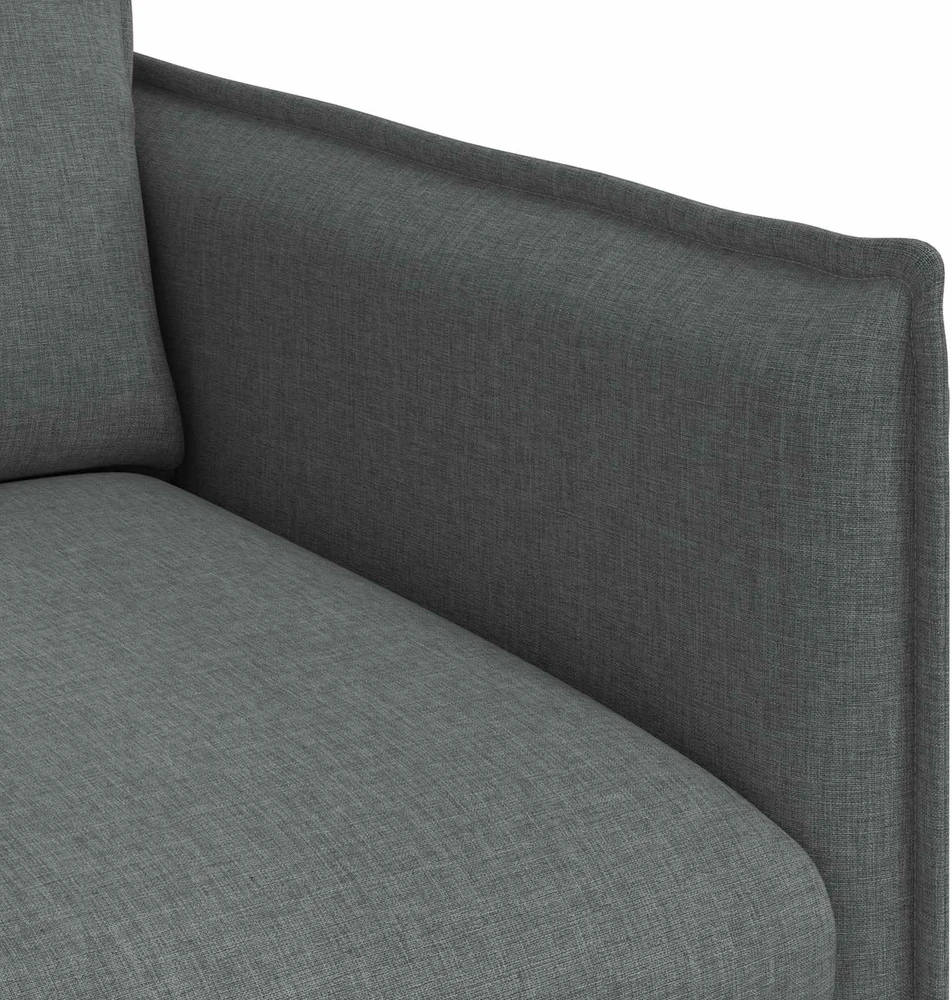 Sofa Sofos komplektas 2 vnt. Tamsiai pilka Audinys