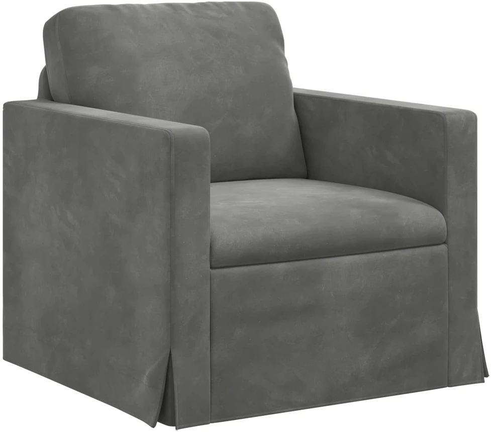 Sofa Sofos komplektas 2 vnt. Tamsiai pilka Aksomas