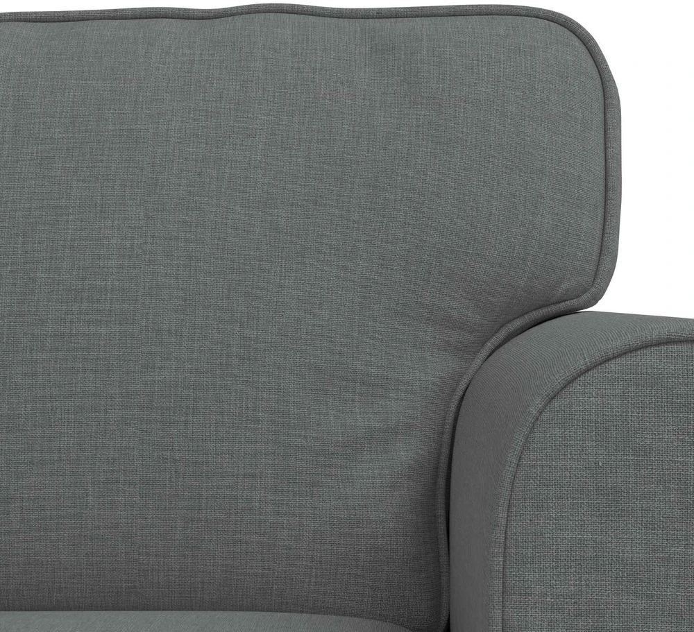 Sofa 2 pcs Tamsiai pilka Metalas