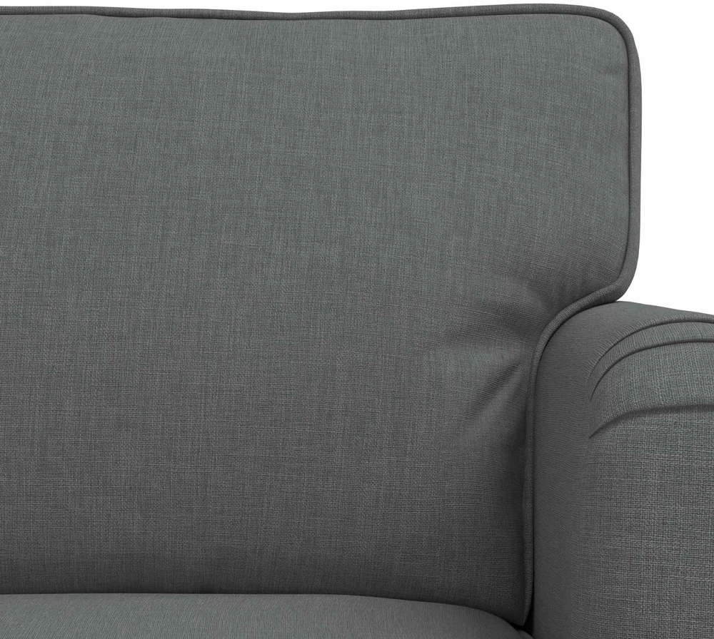 Sofa 2 pcs Tamsiai pilka Metalas