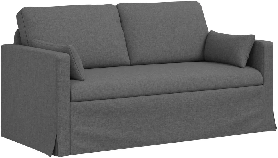 Sofa 2 pcs Tamsiai pilka Metalas