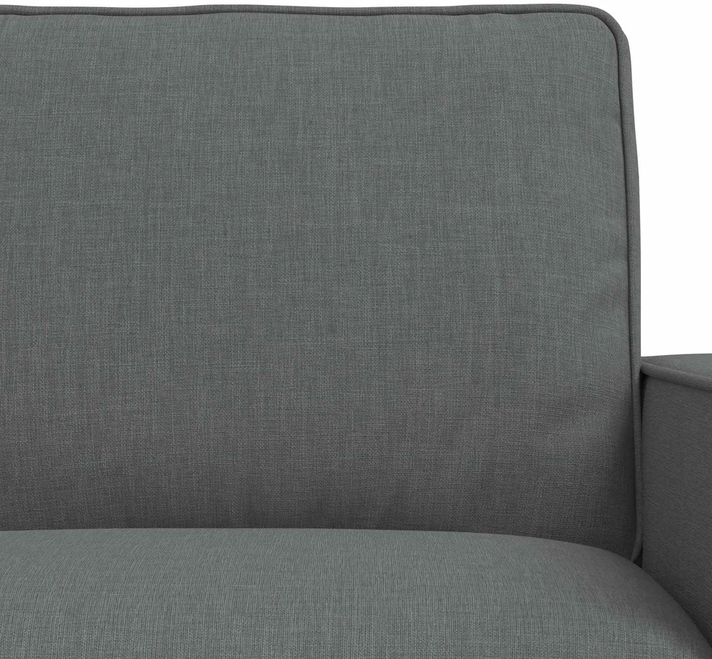Sofa 2 pcs Tamsiai pilka Metalas