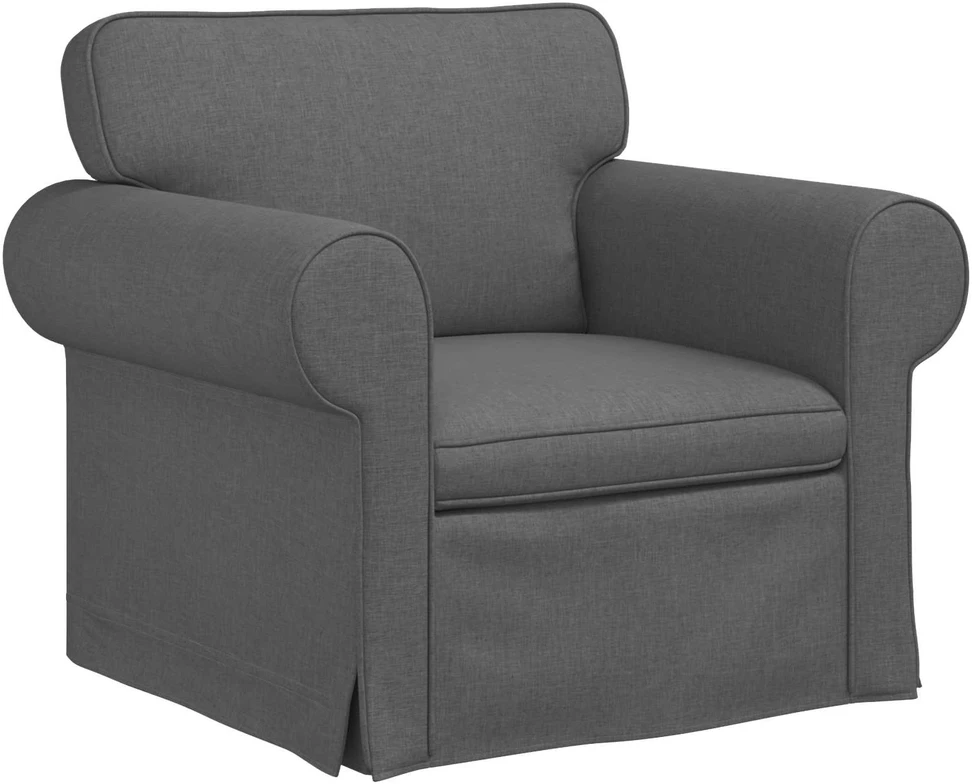 Sofa 2 pcs Tamsiai pilka Metalas