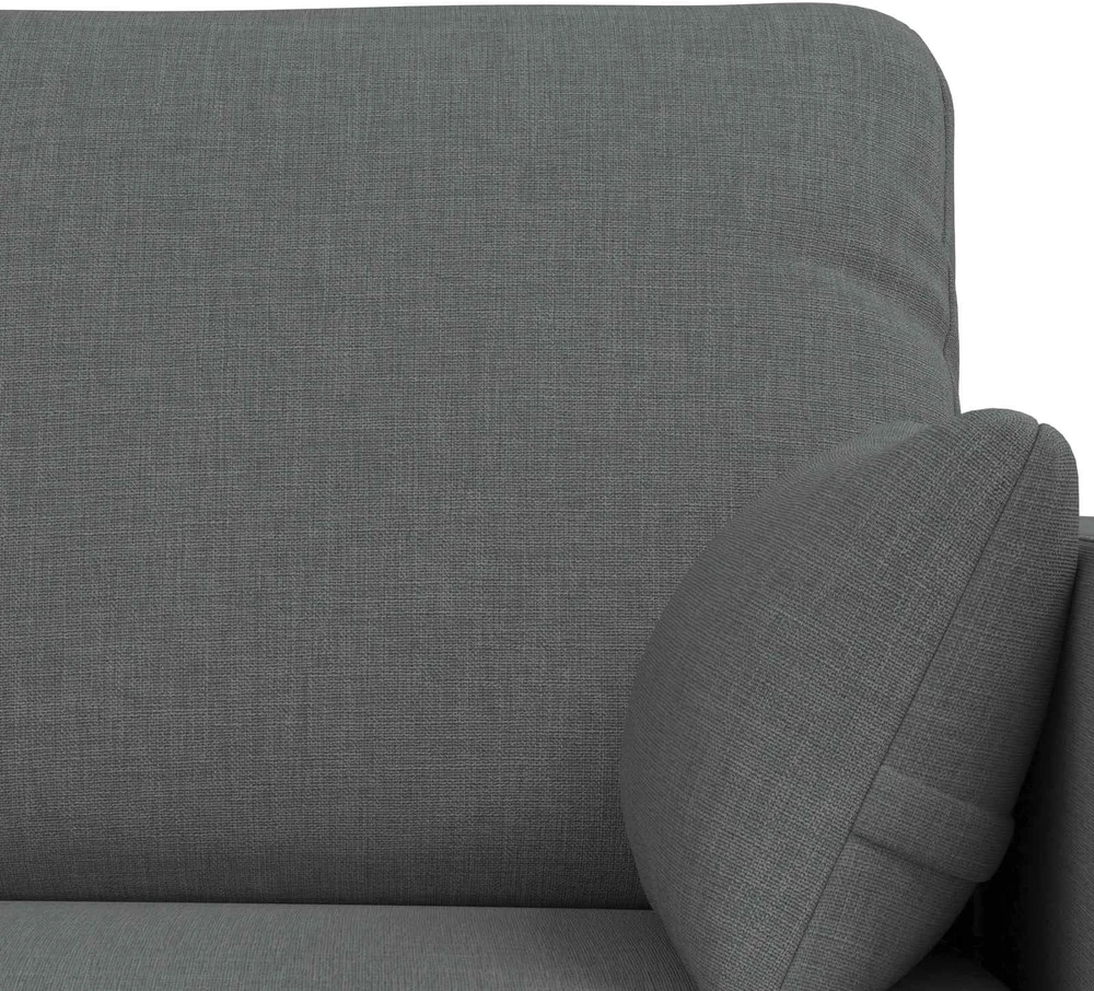 Sofa 2 pcs Tamsiai pilka Metalas