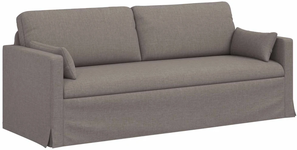 Sofa 2 pcs Taupe Metalas