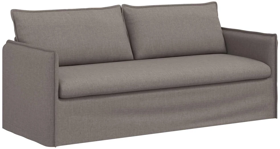 Sofa 2 pcs Taupe Metalas