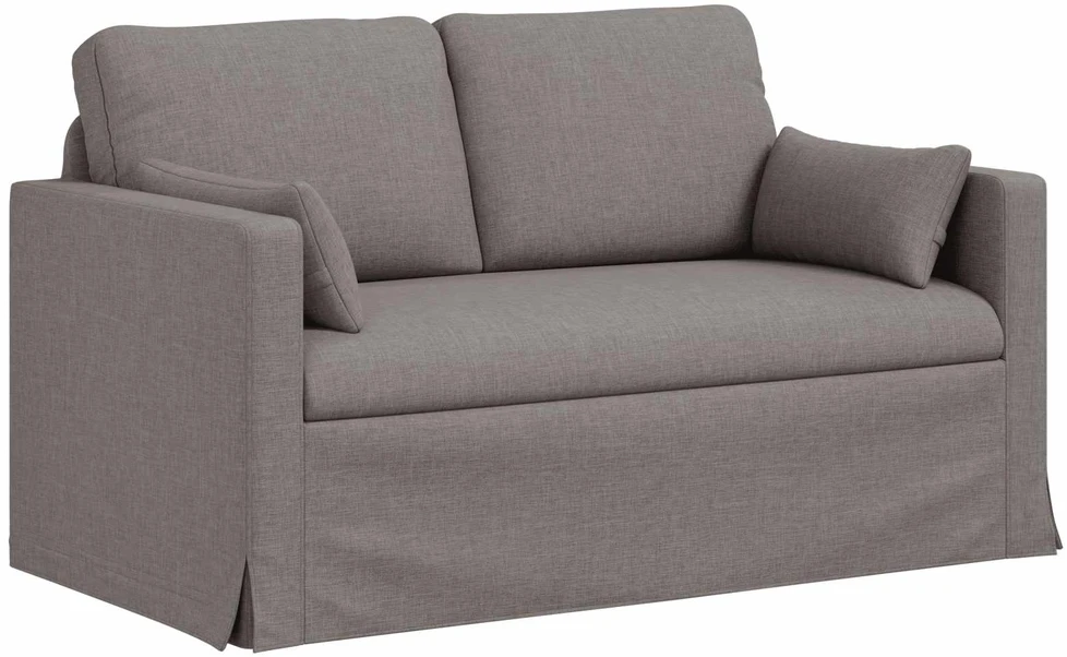 Sofa 2 pcs Taupe Metalas