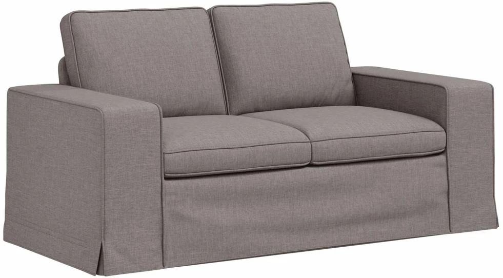 Sofa 2 pcs Taupe Metalas