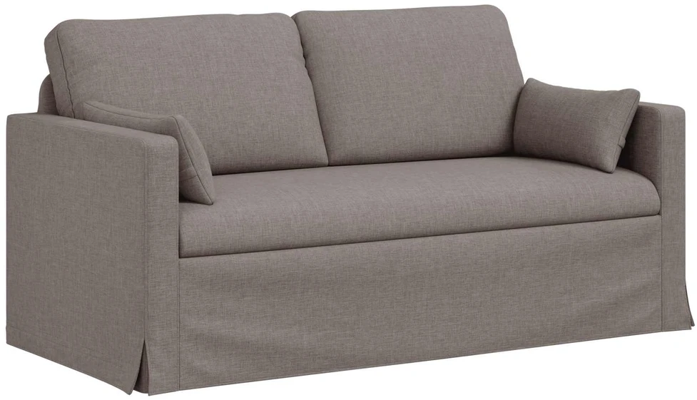 Sofa 2 pcs Taupe Metalas