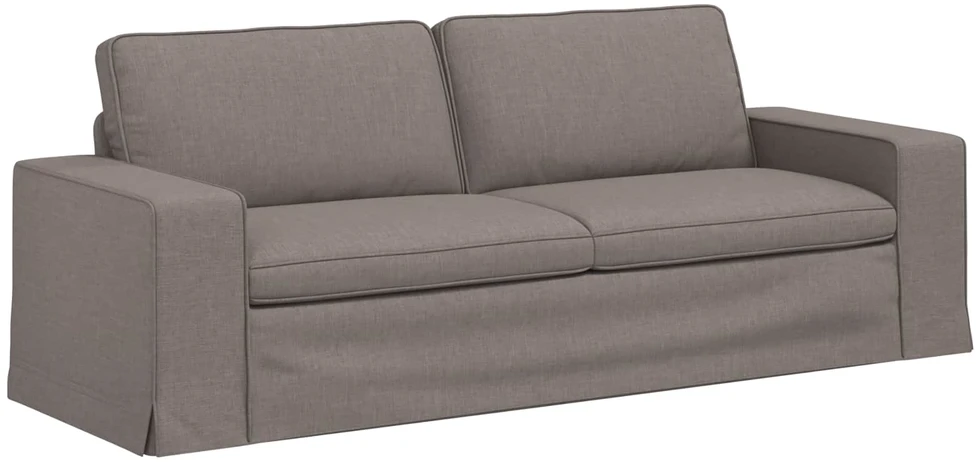 Sofa 2 pcs Taupe Metalas