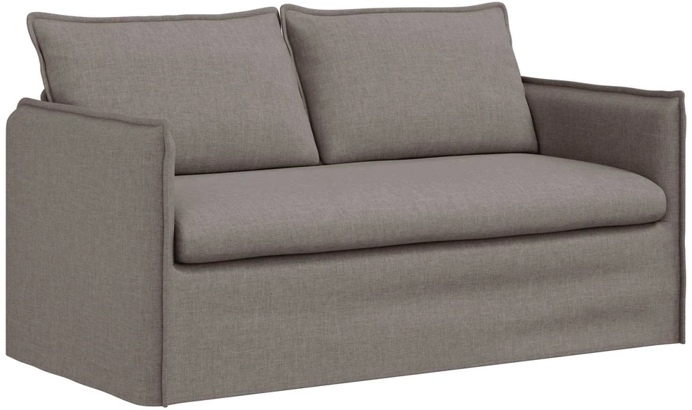 Sofa 2 pcs Taupe Metalas