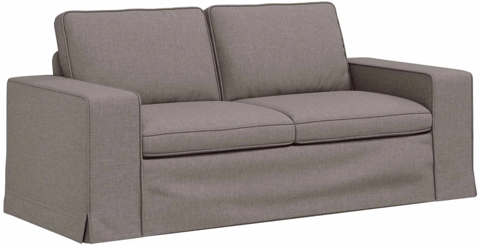 Sofa 2 pcs Taupe Metalas