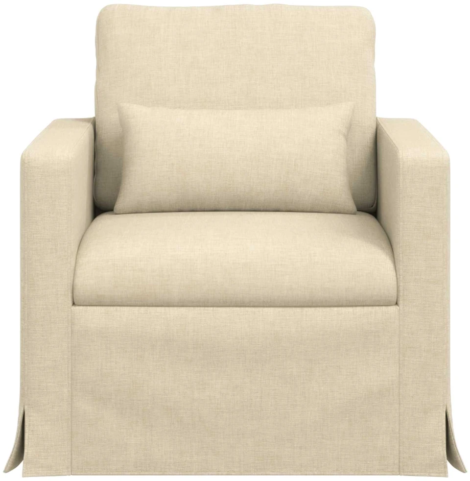Fotelis Sofa 60cm Kreminė Metalas