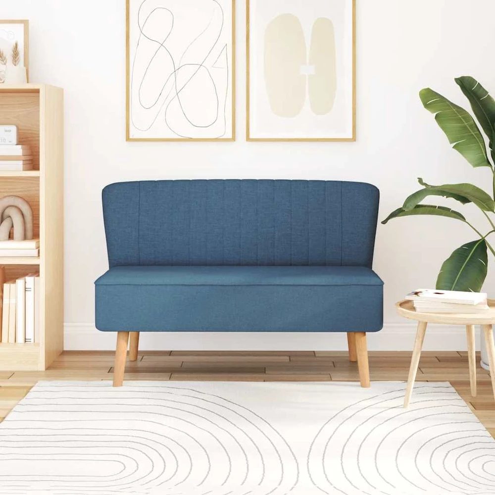 Sofa, audinys, 117 x 55,5 x 77 cm, mėlyna