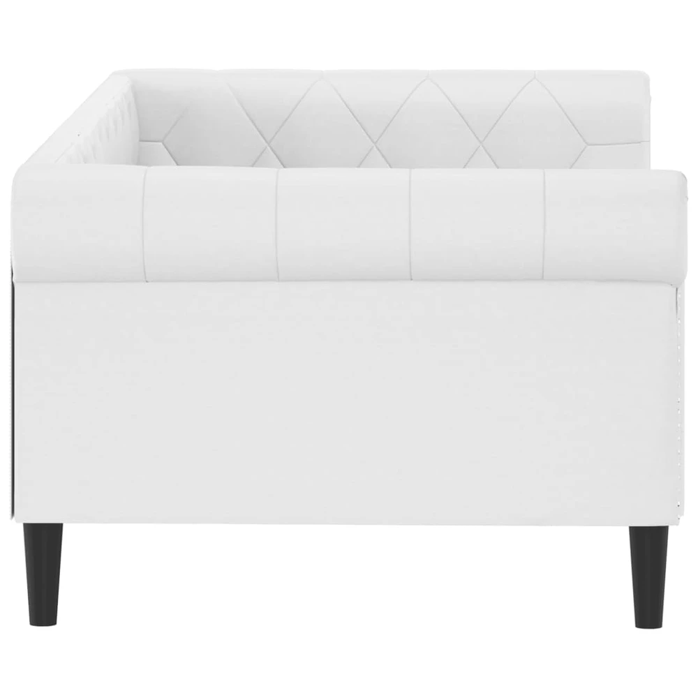 Sofa, baltos spalvos, 90x200cm, dirbtinė oda