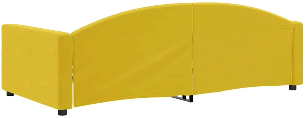 Sofa, geltonos spalvos, 100x200cm, aksomas