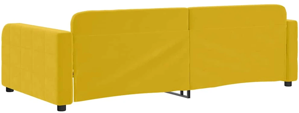 Sofa, geltonos spalvos, 100x200cm, aksomas