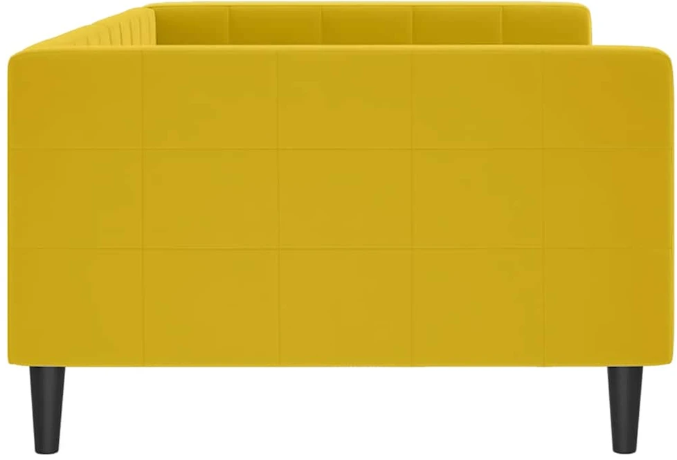 Sofa, geltonos spalvos, 100x200cm, aksomas
