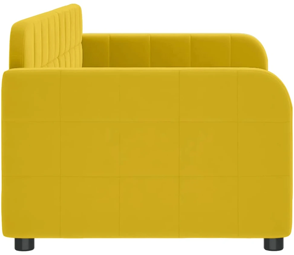 Sofa, geltonos spalvos, 80x200cm, aksomas