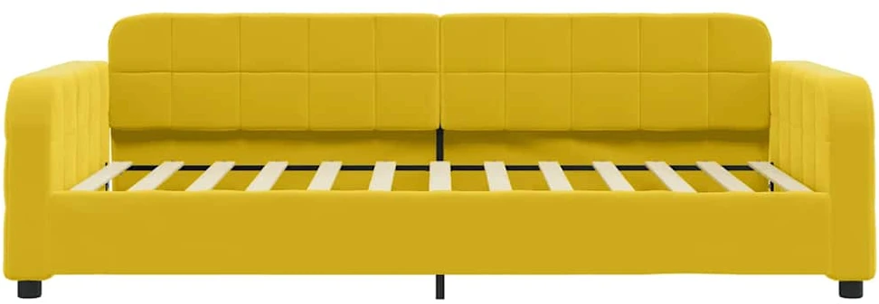 Sofa, geltonos spalvos, 80x200cm, aksomas