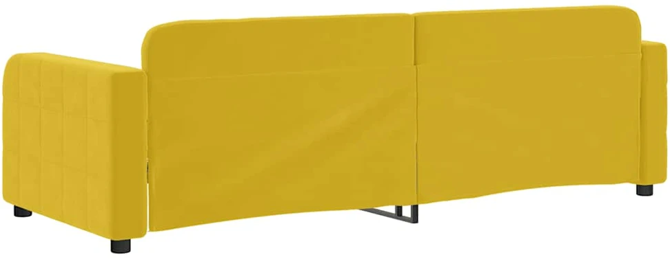 Sofa, geltonos spalvos, 80x200cm, aksomas