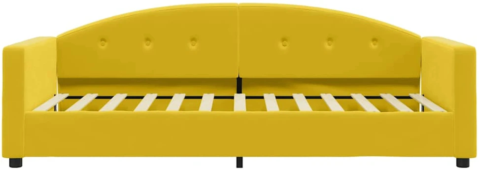 Sofa, geltonos spalvos, 90x200cm, aksomas