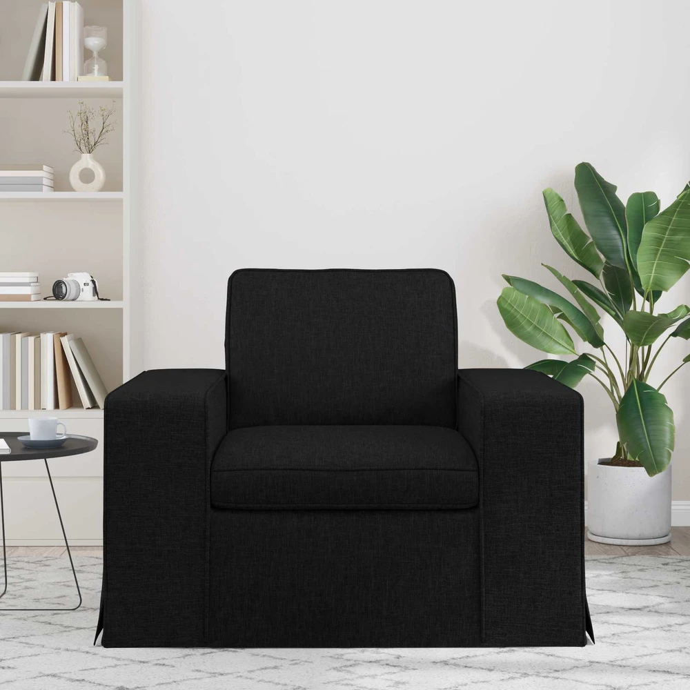 Fotelis Sofa Juoda 102 x 80 x 82 cm Metalas
