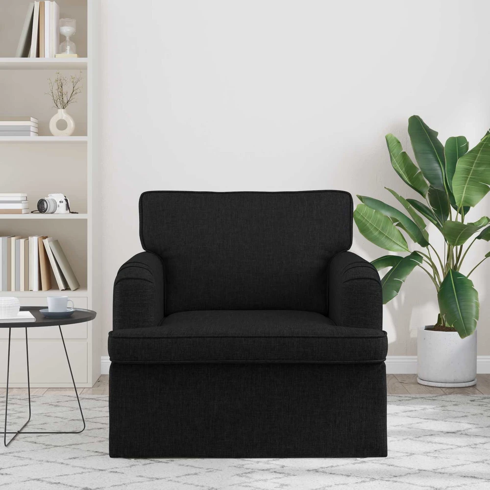 Fotelis Sofa Juoda 142 x 80 x 85 cm Metalas