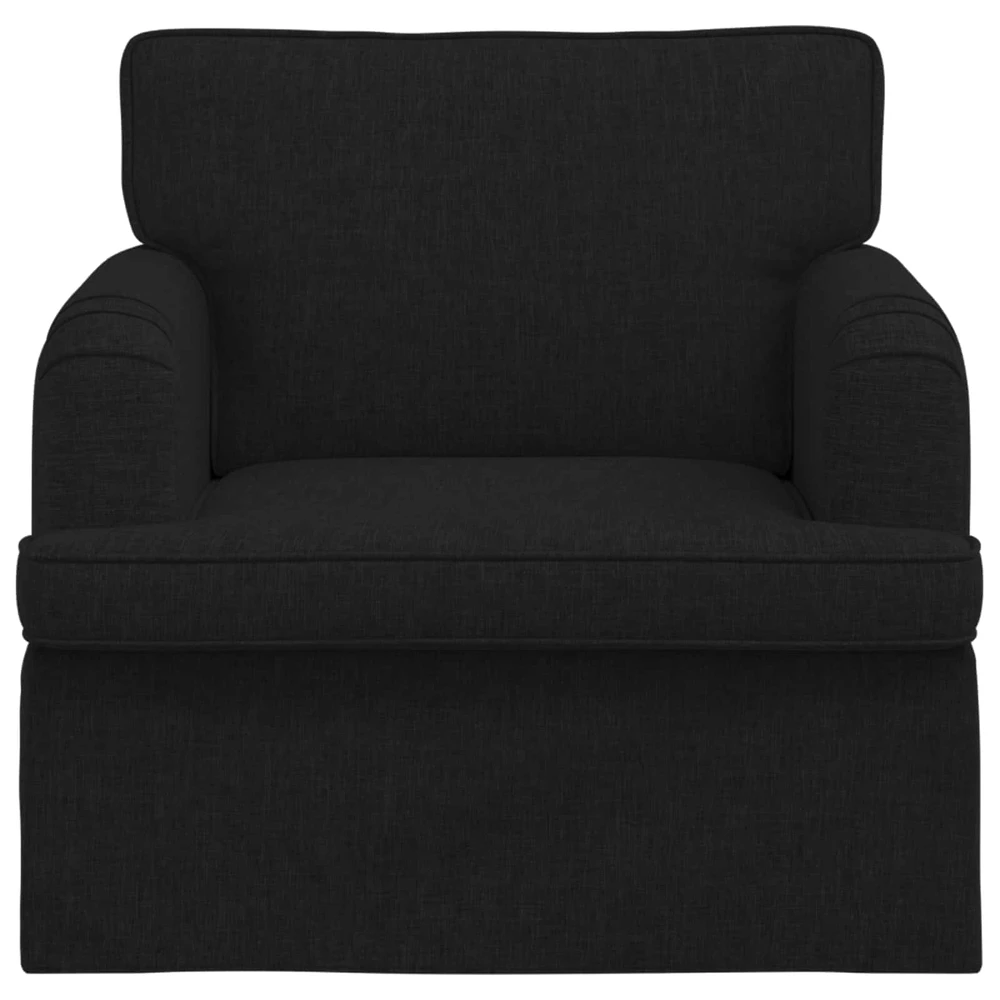 Fotelis Sofa Juoda 142 x 80 x 85 cm Metalas