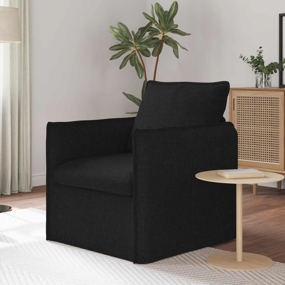 Sofa Juoda 75 x 82 x 85 cm audinys