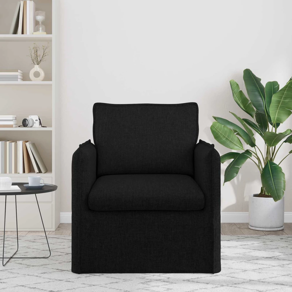Sofa Juoda 75 x 82 x 85 cm audinys