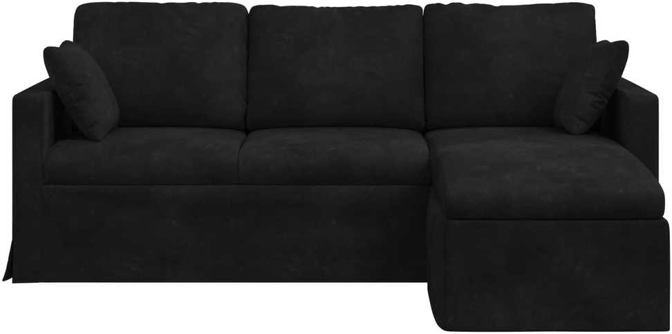 Sofa Juoda 198 x 134 x 80 cm Aksomas
