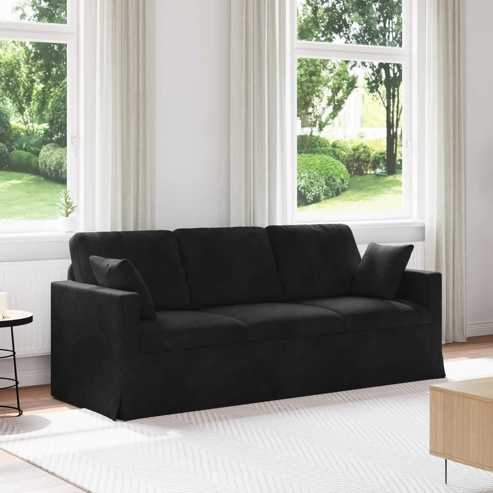 Sofa Juoda 198 x 78 x 80 cm Aksomas