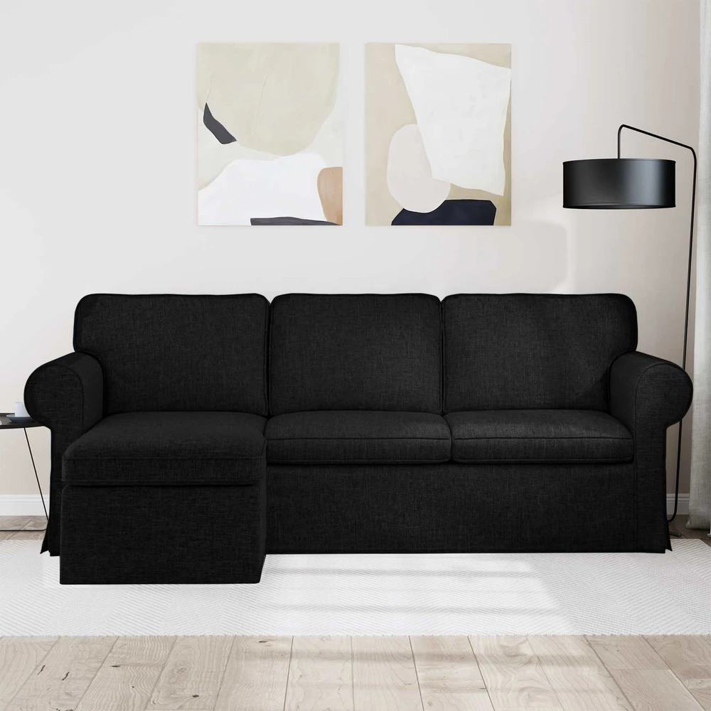 Sofa Juoda 215 x 138 x 80 cm Metalas