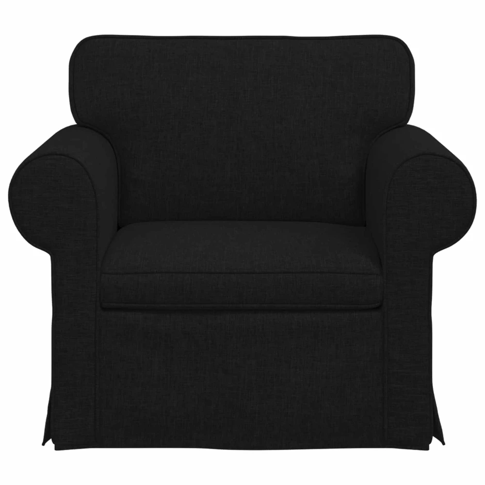 Fotelis Sofa Juoda 215 x 82 x 80 cm Metalas