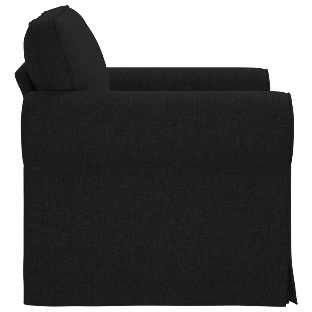Fotelis Sofa Juoda 215 x 82 x 80 cm Metalas