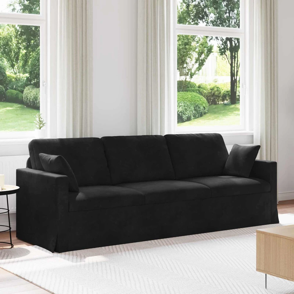 Sofa Juoda 228 x 78 x 80 cm Aksomas