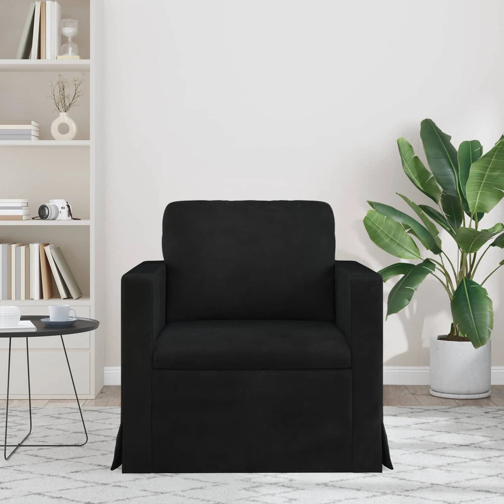Sofa Juoda 78 x 78 x 80 cm Aksomas