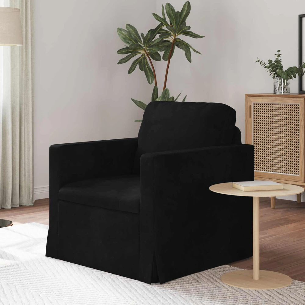 Sofa Juoda 78 x 78 x 80 cm Aksomas